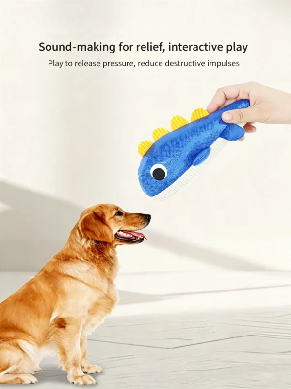 Squeaky Plush Dog Toy – Soft & Interactive