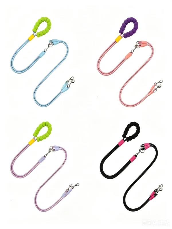Double Dog Leash for Two Dogs – 66.9″ Long