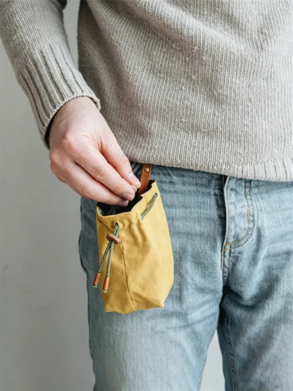 Canvas Drawstring Bag for Dog Food Storage