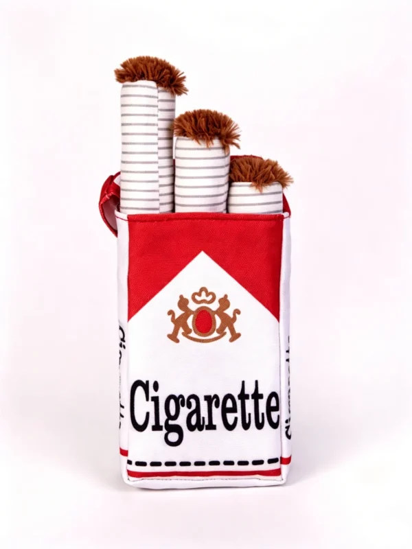 Realistic Cigarette Plush Toy for Pets – Soft Novelty Chew Toy