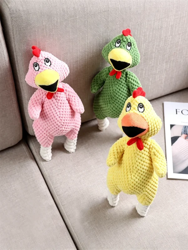 Bobo Plush Chicken with Squeaker – Soft & Irresistible