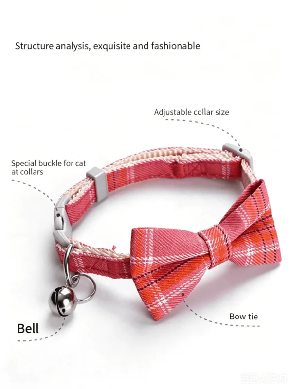Bow Bell Collar for Small Cats and Dogs – Cute & Adjustable
