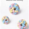 图片信息 (6)_副本_compressed Woven Macaron Jingle Chew Ball for Dogs