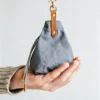 Canvas Drawstring Bag for Dog Food Storage