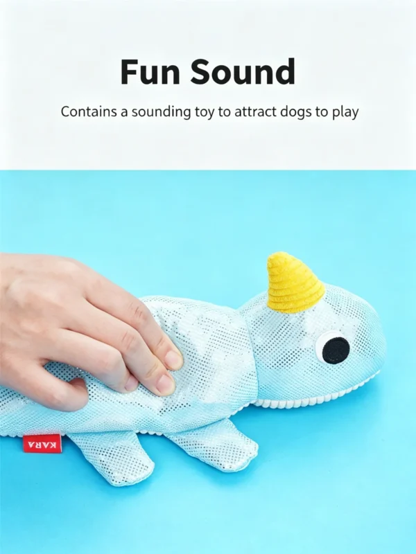Squeaky Plush Dog Toy – Soft & Interactive
