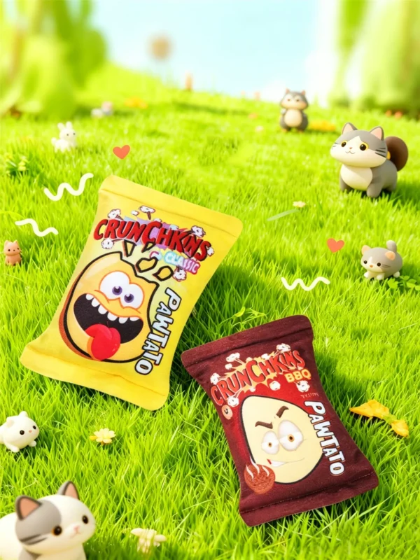 Realistic Potato Chip Catnip Toy – Fun Crinkle Sound for Cats