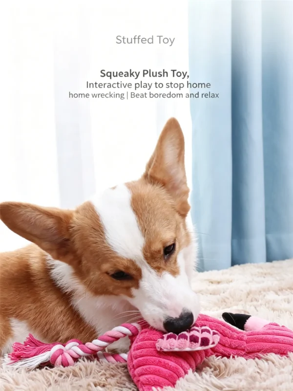 图片信息_副本-compressed Squeaky Flamingo Plush Toy for Pets – Soft & Cuddly