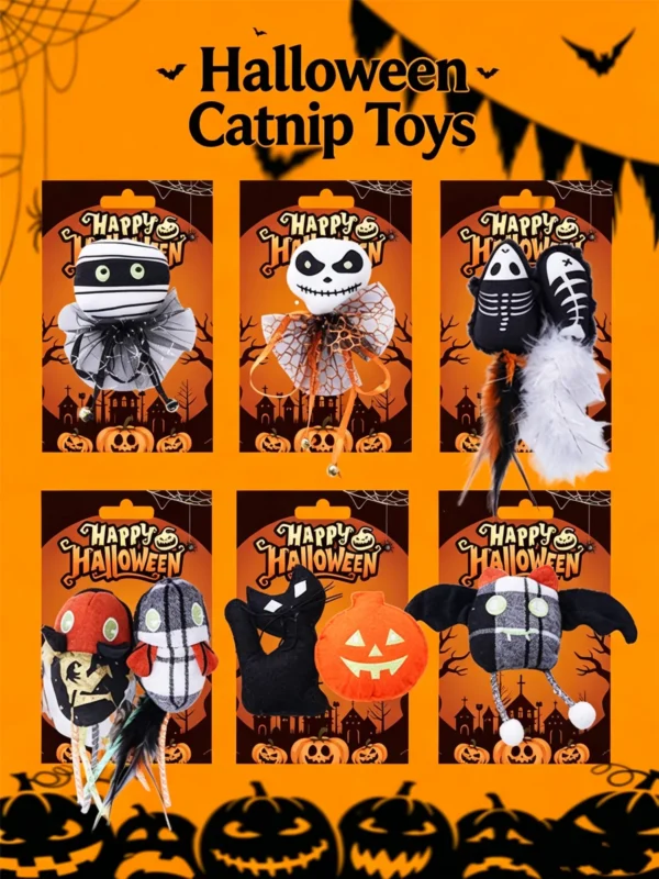 图片处理与卖点提炼 (2)_副本-compressed Halloween Catnip Ghost Monster Plush – Spooky & Irresistible