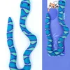 Catnip Snake Striped Plush Toy – for Kicking & Pouncing