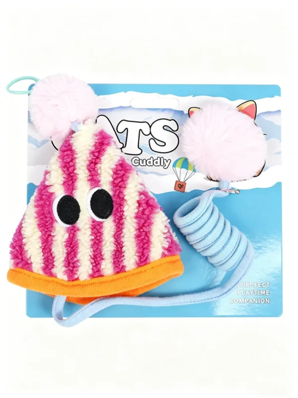 Spring Parachute Cat Toy – Interactive Bouncing for Kitty Play