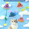 Spring Parachute Cat Toy – Interactive Bouncing for Kitty Play