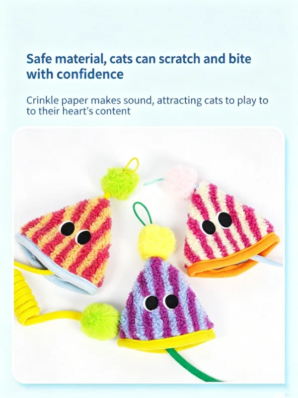 Spring Parachute Cat Toy – Interactive Bouncing for Kitty Play