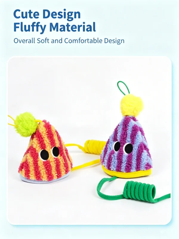 Spring Parachute Cat Toy – Interactive Bouncing for Kitty Play