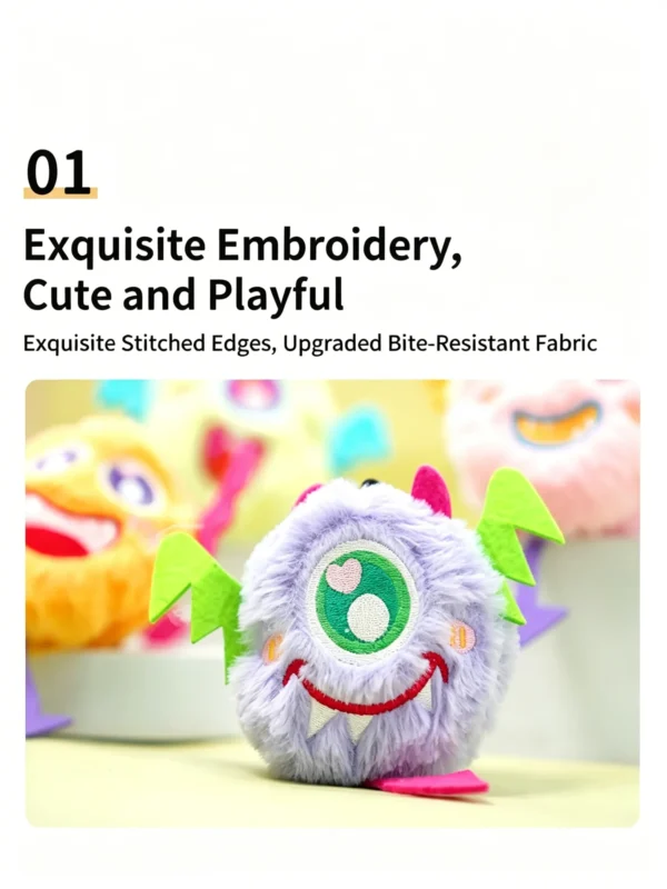 Demon Elf Toy with Sound – Plush, Talking, for Cats & Dogs