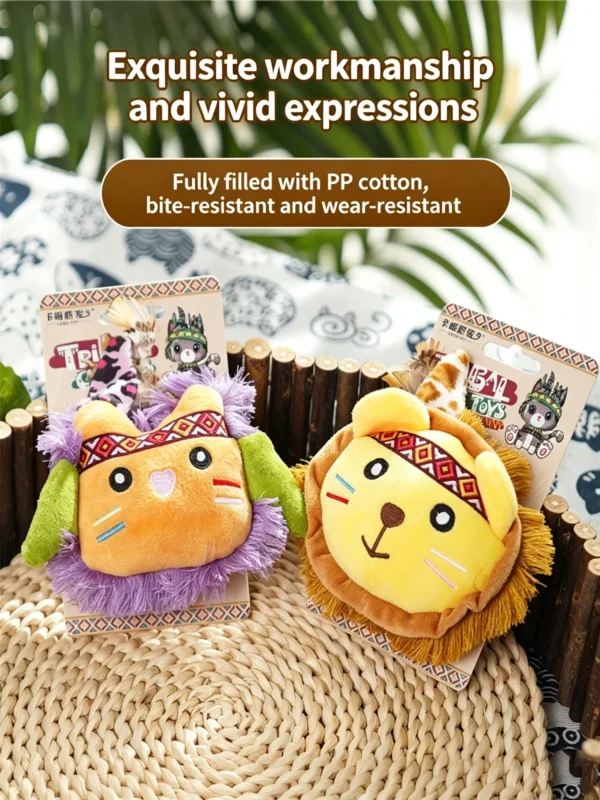 Crazy Zoo Catnip Plush Toy – Animal Shapes for Cats