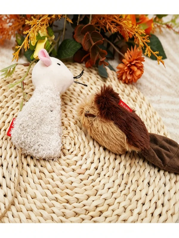 Mint Grass 2-in-1 Hamster Chew Toy – for Small Animals