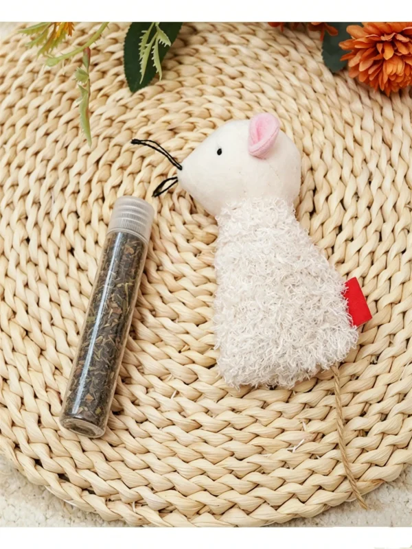 Mint Grass 2-in-1 Hamster Chew Toy – for Small Animals