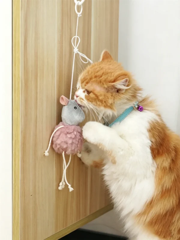 Catnip Plush Mouse Toy – Little Mouse Design for Indoor Cats