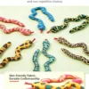 Catnip Snake Striped Plush Toy – for Kicking & Pouncing