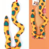 Catnip Snake Striped Plush Toy – for Kicking & Pouncing