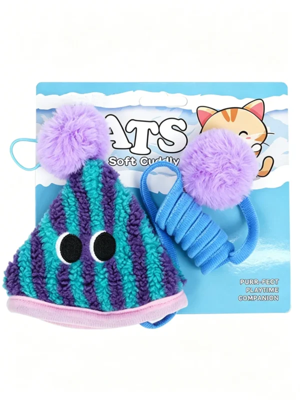 Spring Parachute Cat Toy – Interactive Bouncing for Kitty Play