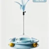 Wobble Treat Dispenser Cat Toy – Spinner for Play & Feed
