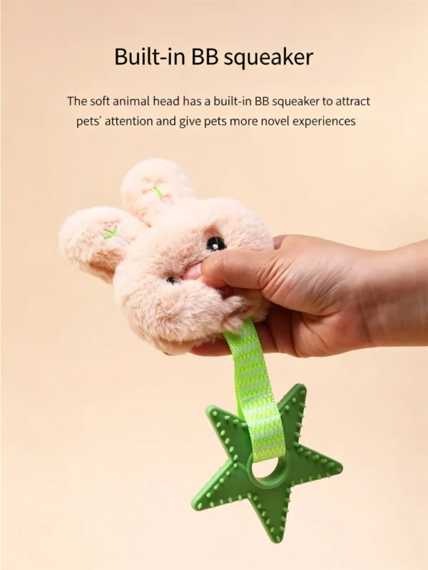 图片处理与翻译 (1)_副本-compressed Squeaky Rabbit Paw Plush Toy – Soft & Cuddly for Cats