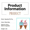 Squeaky Ice Cream Plush Toy for Dogs