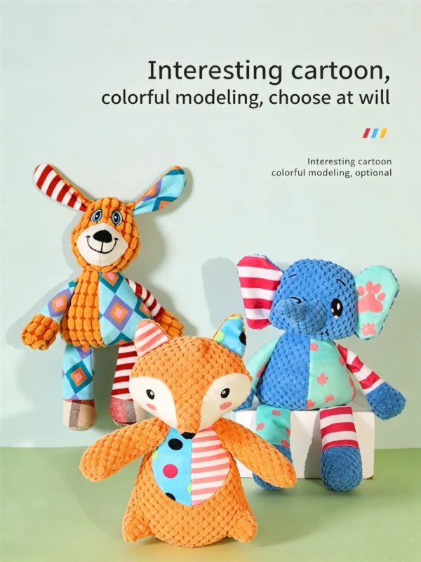 Squeaky Animal-Shaped Plush Toy for Pets – Soft & Fun