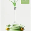 Wobble Treat Dispenser Cat Toy – Spinner for Play & Feed