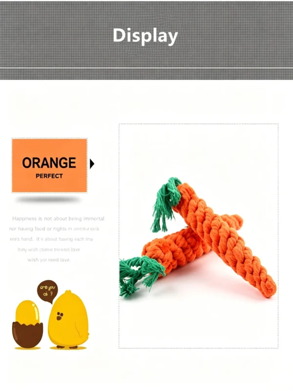 图片处理与翻译 (2)_副本-compressed Woven Cotton Carrot Chew Toy for Dogs – Durable & Fun