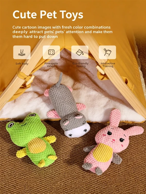Squeaky Animal Plush Toy for Pets