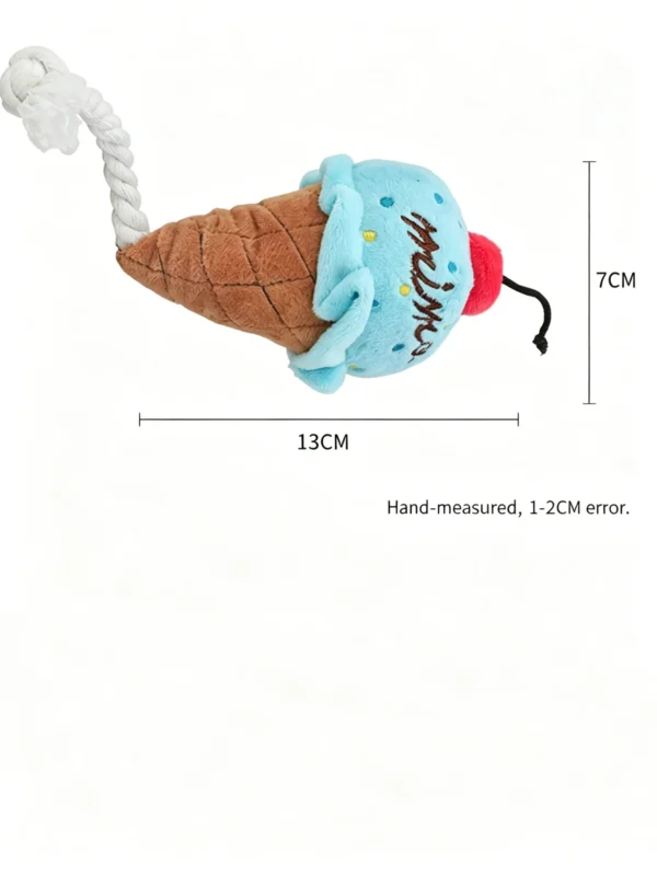 Squeaky Ice Cream Plush Toy for Dogs
