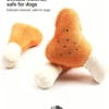 Squeaky Chicken Drumstick Plush Toy for Cats