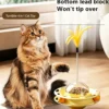 Wobble Treat Dispenser Cat Toy – Spinner for Play & Feed