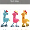Squeaky Fawn Plush Toy – Cute Soft Toy for Cats