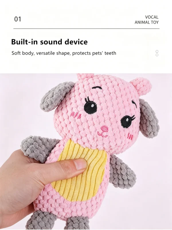 Squeaky Animal Plush Toy for Pets