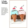 Squeaky Ice Cream Plush Toy for Dogs