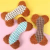 Squeaky Bone Plush Toy for Dogs