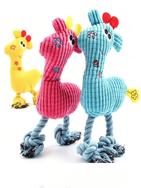 Squeaky Fawn Plush Toy – Cute Soft Toy for Cats