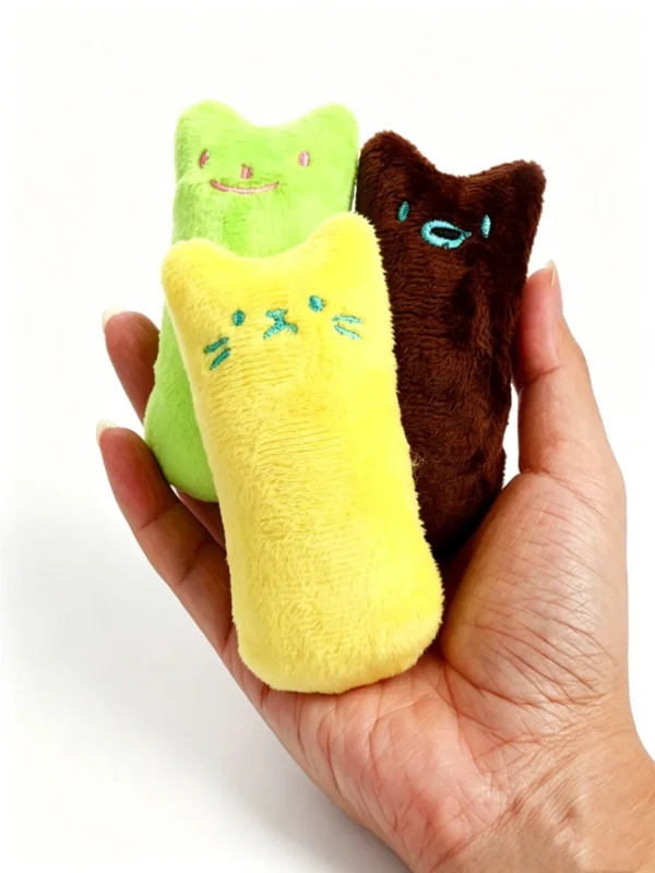Thumb-Shaped Catnip Plush Toy – Soft & Silly