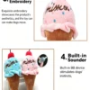 Squeaky Ice Cream Plush Toy for Dogs
