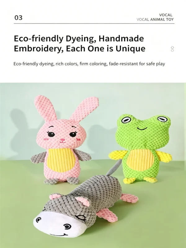 Squeaky Animal Plush Toy for Pets