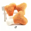 Squeaky Chicken Drumstick Plush Toy for Cats