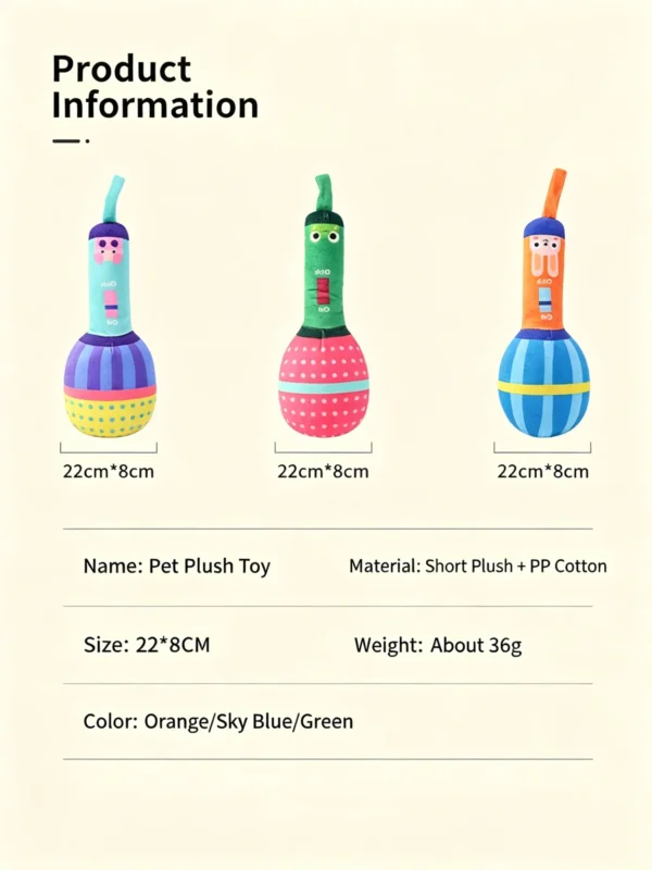 Squeaky Microphone Plush Toy for Pets – Novelty Sound Toy