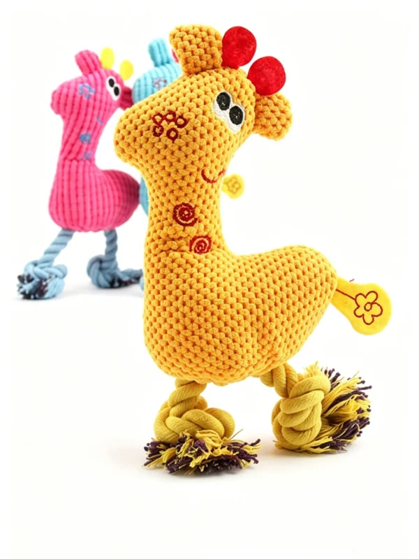Squeaky Fawn Plush Toy – Cute Soft Toy for Cats