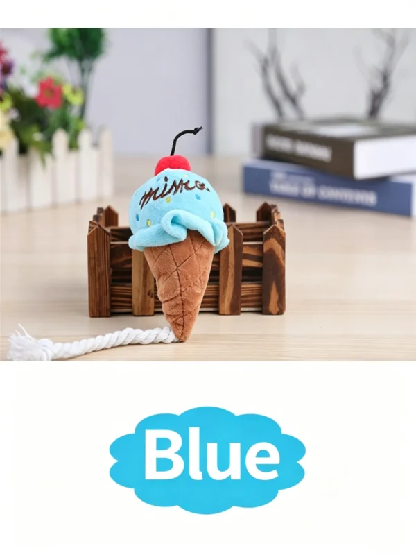 Squeaky Ice Cream Plush Toy for Dogs