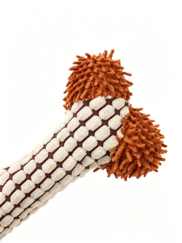 Squeaky Bone Plush Toy for Dogs