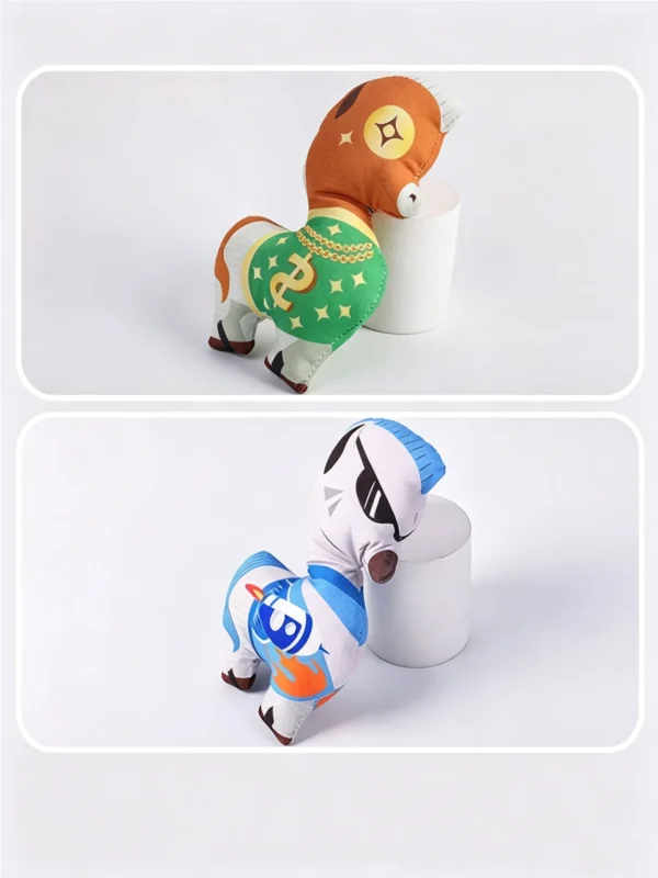 Little Pony Squeaky Plush Cat Toy