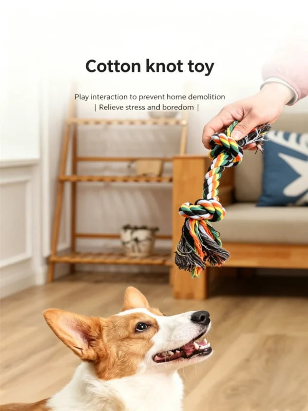 图片处理与翻译_副本-compressed Woven Cotton Puppy Teething Rope – Durable & Safe